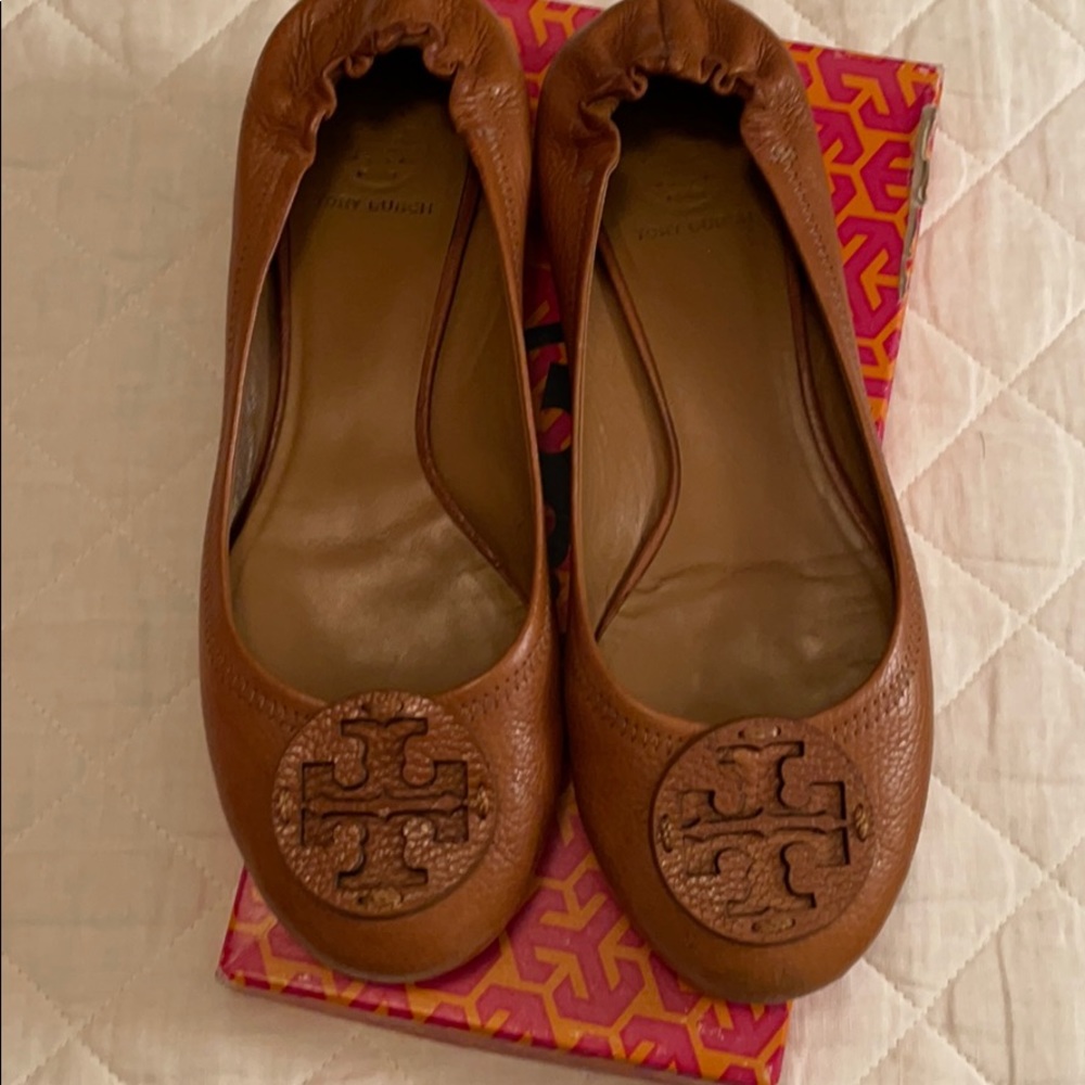 Tory Burch Reva tan shoes 10.5